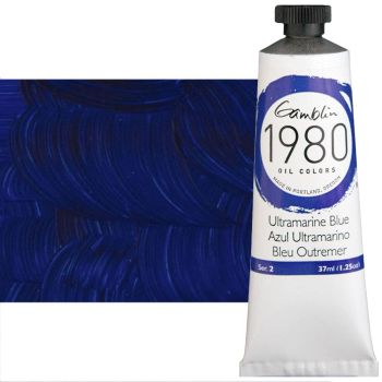 Gamblin 1980 Oil Colors - Ultramarine Blue, 37ml Tube