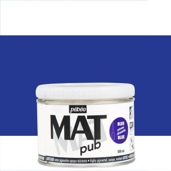 Pebeo Acrylic Mat Pub 500ml - Ultramarine Blue