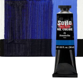 SoHo Artist Oil Color Ultramarine Blue 50ml Tube
