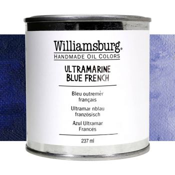 Williamsburg Handmade Oil Paint - Ultramarine Blue French, 237ml Can