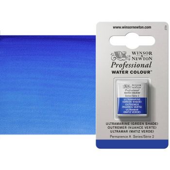 Winsor & Newton Professional Watercolor Half Pan - Ultramarine Green Shade