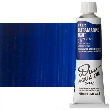 Holbein Duo Aqua Water-Soluble Oil Color 40 ml Tube - Ultramarine Light