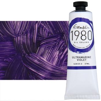 Gamblin 1980 Oil Colors - Ultramarine Violet, 37ml Tube