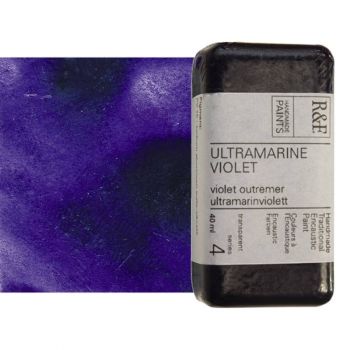 R&F Encaustic Handmade Paint 40 ml Block - Ultramarine Violet