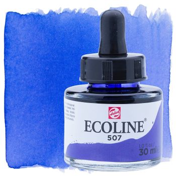 Ecoline Liquid Watercolor 30ml Pipette Jar Ultramarine Violet