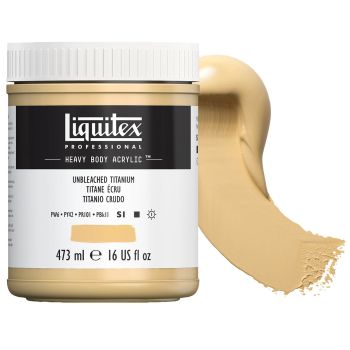 Liquitex Professional Heavy Body Acrylic - Unbleached Titanium, 16oz Jar