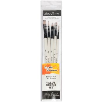 Simply Simmons Original Decorative Brushes Go-To Wallet 5-Pack 