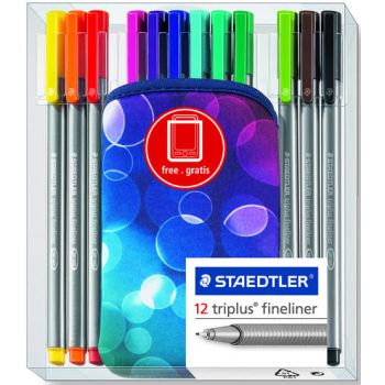 Staedler Triplus Fineline Pen Set with Cell Phone Case