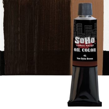 SoHo Artist Oil Color Van Dyke Brown 170ml Tube