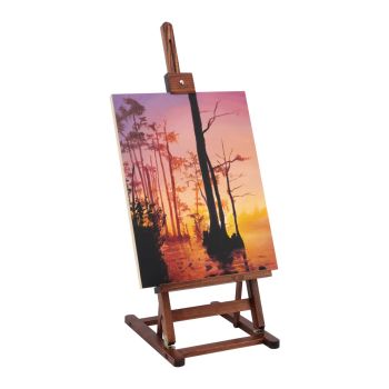 Van Gogh Table & Display Easel Walnut Finish