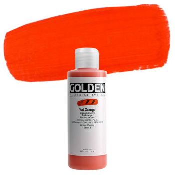 GOLDEN Fluid Acrylics Vat Orange 4 oz