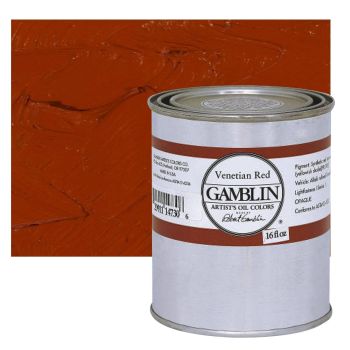Gamblin Artists Oil - Venetian Red, 16oz Can