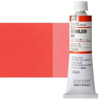 Holbein Extra-Fine Artists' Oil Color 40 ml Tube - Vermilion Hue