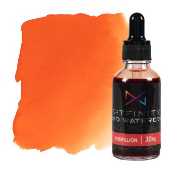 Artfinity Liquid Watercolor - Vermillion, 30ml Bottle