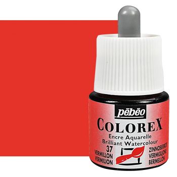 Pebeo Colorex Watercolor Ink Vermillion, 45ml 