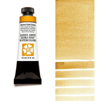 Daniel Smith Extra Fine Watercolors - Verona Gold Ochre, 15 ml Tube