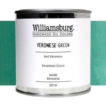 Williamsburg Handmade Oil Paint - Veronese Green, 237ml Can