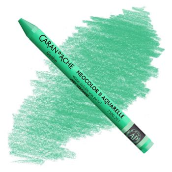 Caran d'Ache Neocolor II Water-Soluble Wax Pastels - Veronese Green, No. 201
