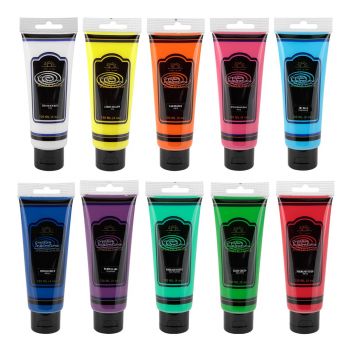 Creative Inspirations Vibrant Colors Acrylic Paint Set of 10, 120ml Tubes