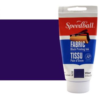 Violet 2.5oz Speedball Fabric Block Printing Ink 