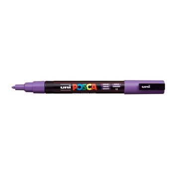 Posca Acrylic Paint Marker 0.9-1.3 mm Fine Tip Violet 