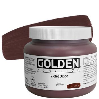 GOLDEN Heavy Body Acrylics - Violet Oxide, 32oz Jar