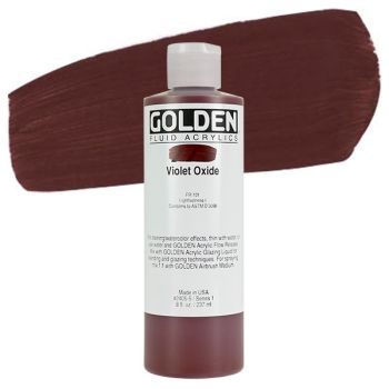 GOLDEN Fluid Acrylics Violet Oxide 8 oz