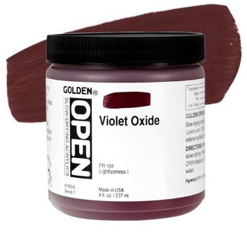 GOLDEN Open Acrylic Paints Violet Oxide 8 oz