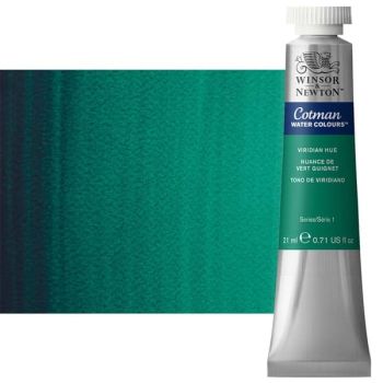 Winsor & Newton Cotman Watercolor 21 ml Tube - Viridian Hue