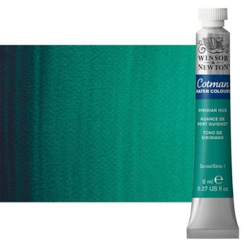 Winsor & Newton Cotman Watercolor 8 ml Tube - Viridian Hue