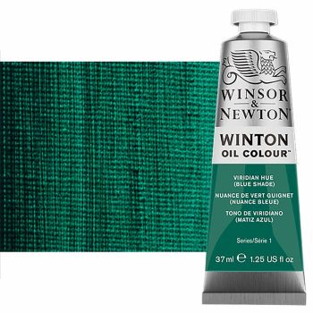 Winton Oil Color - Viridian Hue (Blue Shade), 37ml Tube