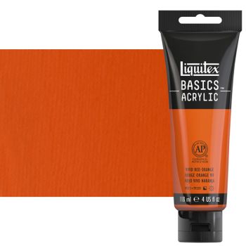 Liquitex Basics Acrylics 4oz Vivid Red Orange