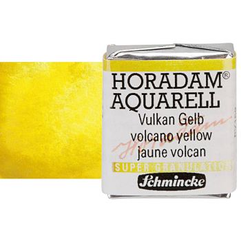 Schmincke Horadam Watercolor Volcano Yellow Half-Pan