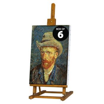 Box 6 Van Gogh Easel Walnut Finish