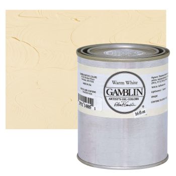 Gamblin Artists Oil - Warm White, 16oz Can