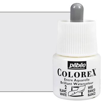 Pebeo Colorex Watercolor Ink White, 45ml