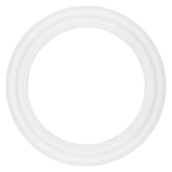 Ambiance Round Frame - White, 8" Diameter