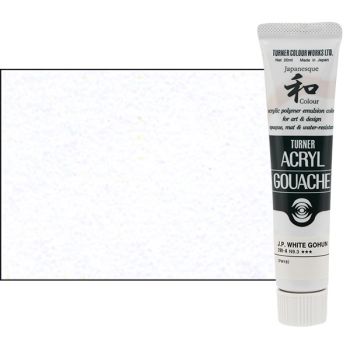 Turner Acryl Gouache Matte Acrylics 20 ml - Japanesque Pale White Gohun 