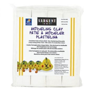 Sargent Art 1lb Non-Hardening Modeling Clay White