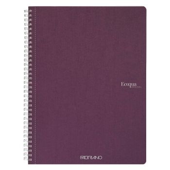 Fabriano EcoQua Notebook 8.3 x 11.7" Blank Spiral-Bound Wine