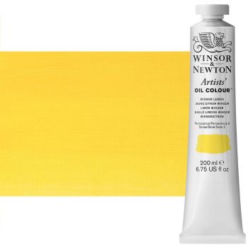Winsor & Newton Artists' Oil Color 200 ml Tube - Winsor Lemon