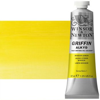 Griffin Alkyd Fast-Drying Oil Color 37 ml Tube - Winsor Lemon 