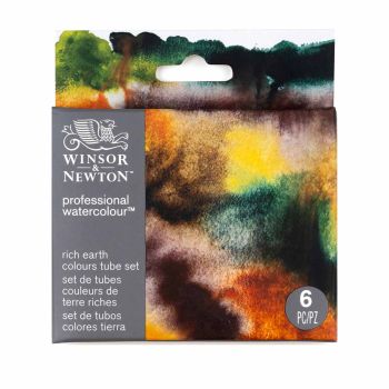 Winsor & Newton Professional Watercolor Rich Earth Set of 6, 5ml