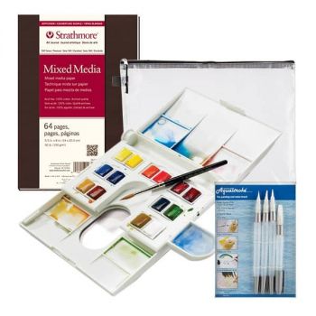 Professional Watercolor Deluxe Compact Pan Set