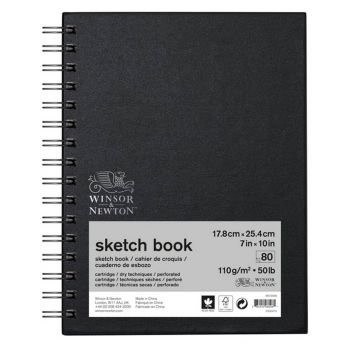 Winsor & Newton Sketchbook 50 lb Wire Bound 7x10 Pad 80-Sheets