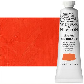 Winsor & Newton Artists' Oil Color 37 ml Tube - Winsor Orange