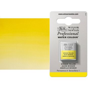 Winsor & Newton Professional Watercolor Half Pan - Winsor Yellow