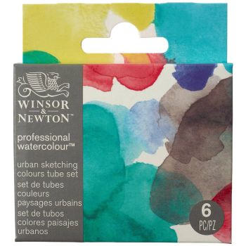 Winsor & Newton Pro Watercolour Urban Sketching Set of 6, 5ml Tubes