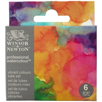 Winsor & Newton Pro Vibrant Colors Set of 6, 5ml Tubes