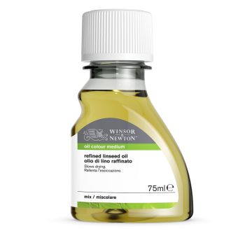 Winsor & Newton Oil Drying Refined Linseed Oil Medium, 75ml Bottle